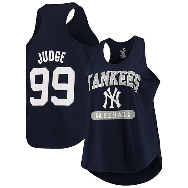 Women's Fanatics Branded Aaron Judge Navy New York Yankees Plus Size Name &  Number Tank Top