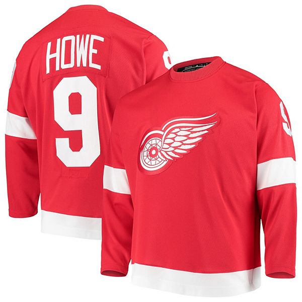Gordie Howe Detroit Red Wings Adidas Authentic Home NHL Vintage Hockey