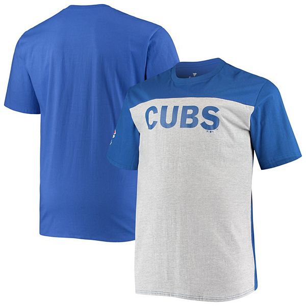 Men's Fanatics Branded Heathered Gray Chicago Cubs Number