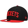 Men's New Era Black Houston Rockets 2020/21 Earned Edition 9FIFTY Snapback Hat