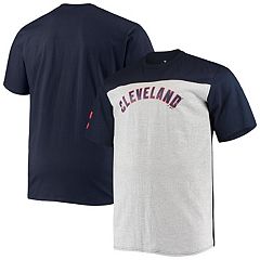 G-III 4Her by Carl Banks Cleveland Indians Women's Navy Extra Inning Cold  Shoulder T-Shirt