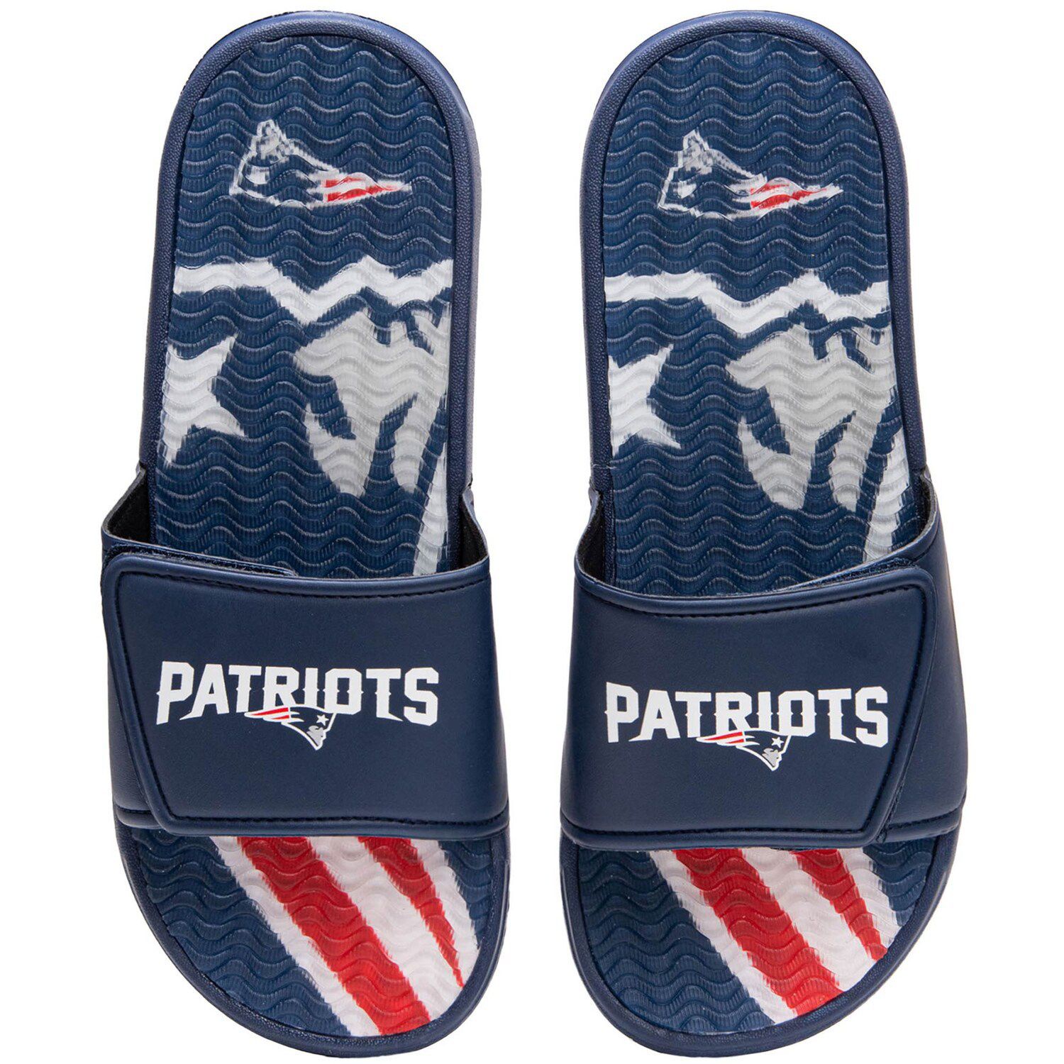 Men's FOCO New England Patiots Scuff Slide Slippes
