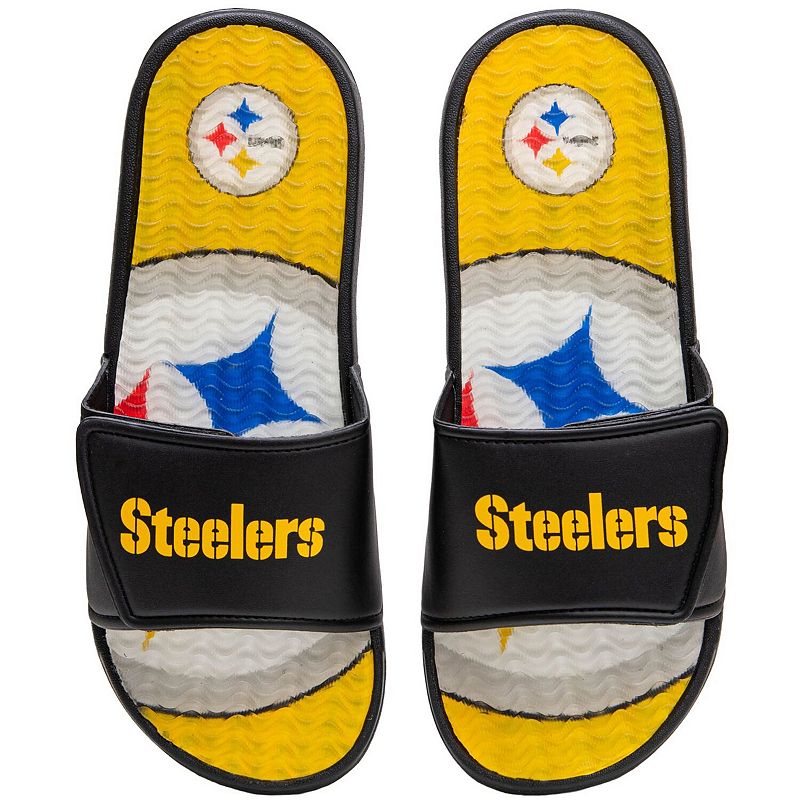 steelers nike slides