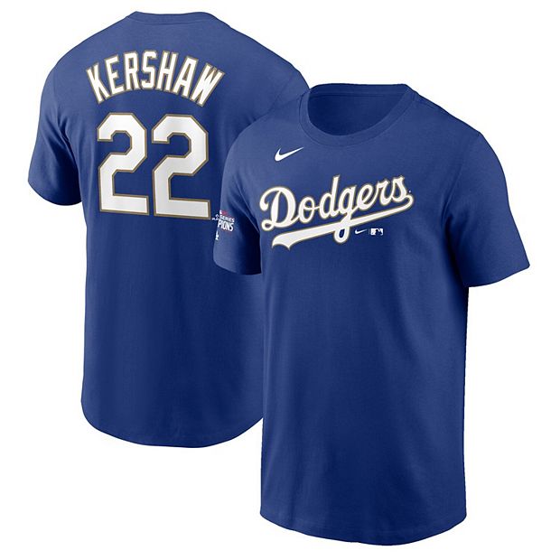 Los Angeles Dodgers Kershaw Nike White/Gold 2021 Gold Program