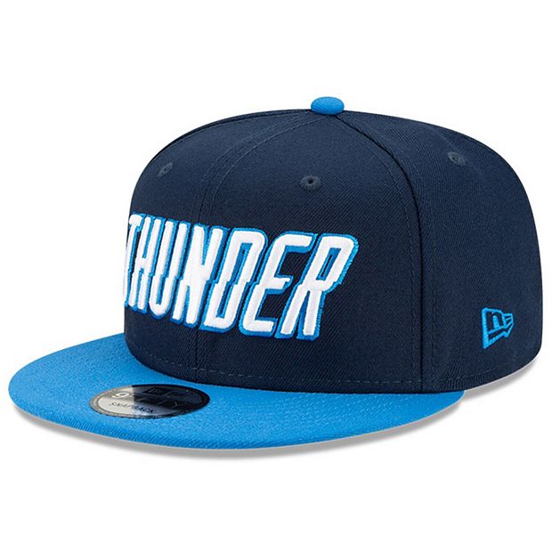 Oklahoma City Thunder Mitchell and Ness Leather Strapback Hat NBA