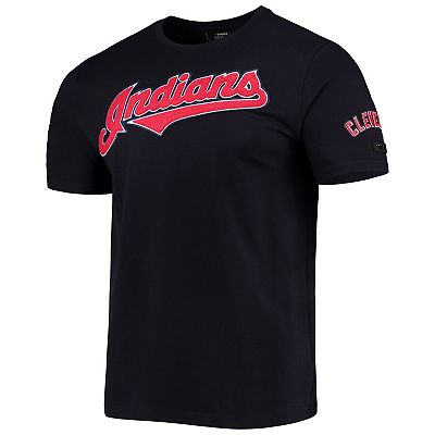 Men s Pro Standard Navy Cleveland Indians Team Logo T Shirt