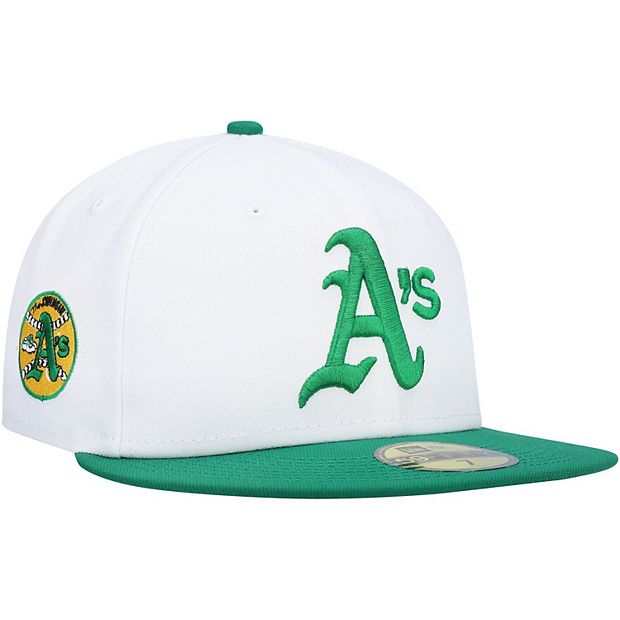 Men's New Era White/Kelly Green Oakland Athletics Swingin' A's Two