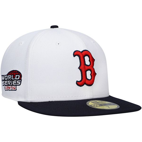 Men's New Era Boston Red Sox White on 59FIFTY Fitted Hat