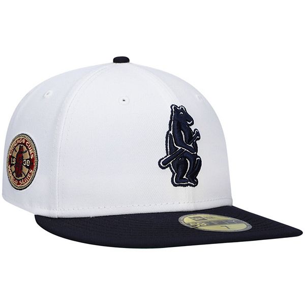 Men's New Era White/Navy Chicago Cubs 1908 World Series Two-Tone 59FIFTY  Fitted Hat