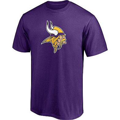 Men's Fanatics Branded Justin Jefferson Purple Minnesota Vikings Player Icon Name & Number T-Shirt