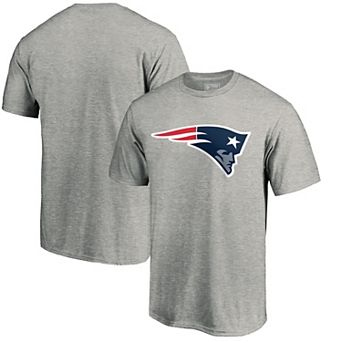 Men's Fanatics Branded Heathered Gray New England Patriots Primary Logo T-Shirt
