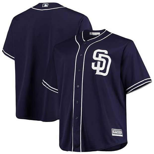 Men's Majestic Navy San Diego Padres Alternate Official Cool Base