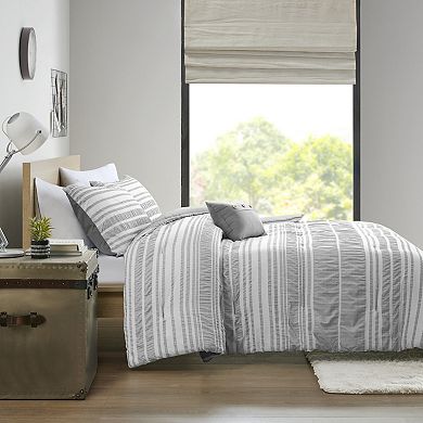Intelligent Design Bryce Striped Comforter Set with Shams
