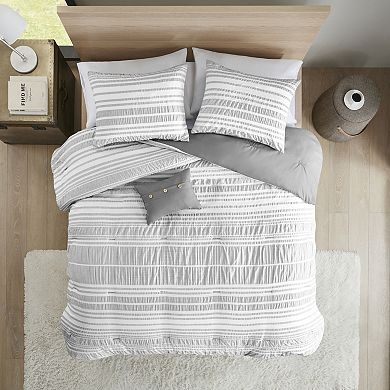 Intelligent Design Bryce Striped Comforter Set with Shams