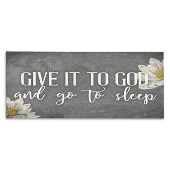 Stupell Home Decor Give It to God Canvas Wall Art