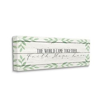 Stupell Home Decor The World Came Together Canvas Wall Art