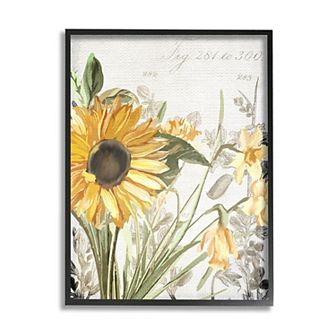 Stupell Home Decor Sunflower Framed Wall Art