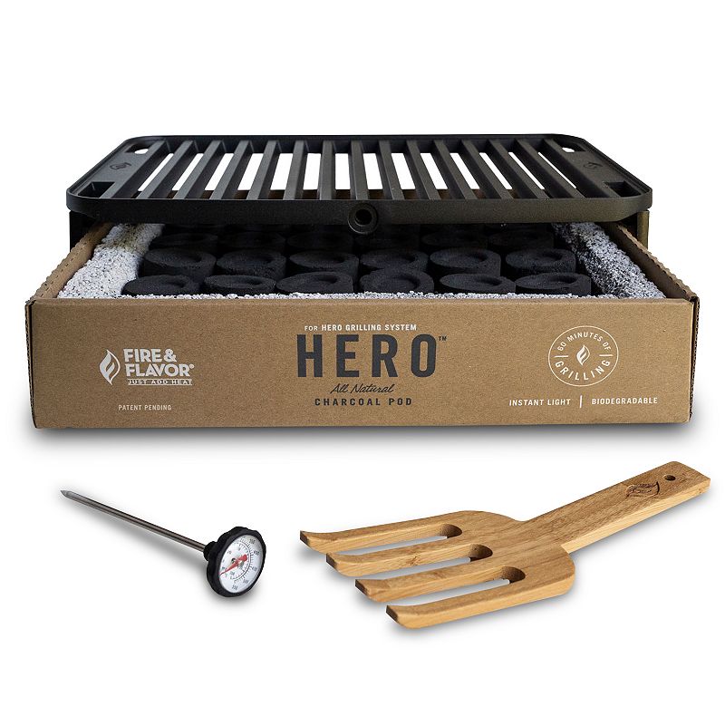 Fire & Flavor FFG1 Hero Grill Kit, Black