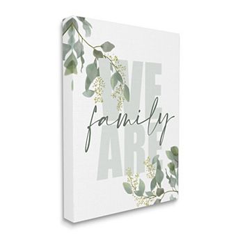 Stupell Home Decor We Are Family Canvas Wall Art
