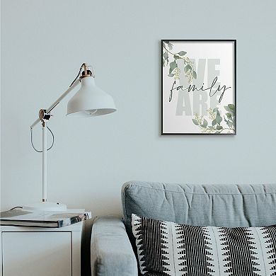 Stupell Home Decor We Are Family Green Florals Canvas Wall Art