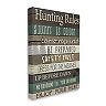 Stupell Home Decor Cabin Hunting Rules Rustic Charm Brown Green Wall Decor