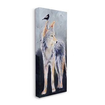 Stupell Home Decor Wild Forest Coyote Canvas Wall Art