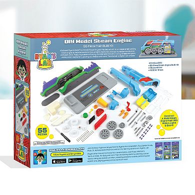 Ryan's World Ryan's DIY Assembly Mechanical Steam Engine Locomotive Train