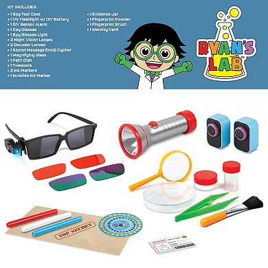 Ryan's World Toy Ultimate Spy Kit Briefcase and Accessories