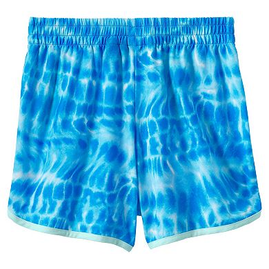 Girls 7-16 Lands' End Pattern Athletic Side Pocket Active Shorts