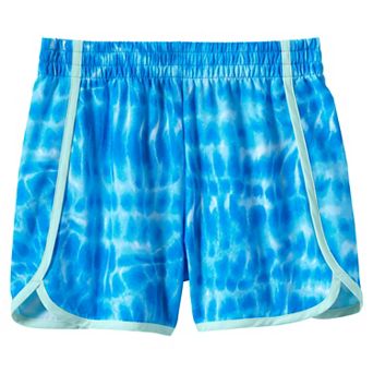 Girls 7-16 Lands' End Pattern Athletic Side Pocket Active Shorts