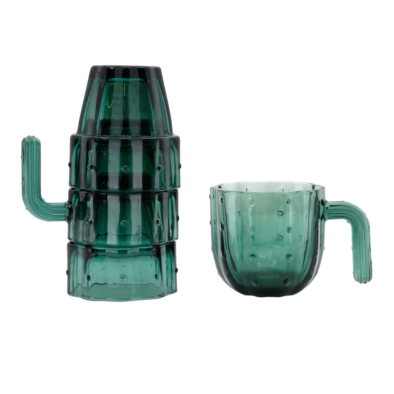 The Big One 4-pc. Cactus Glass Stacking Cup Set