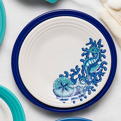 Fiesta Coastal Seahorse 9-in. Luncheon Plate