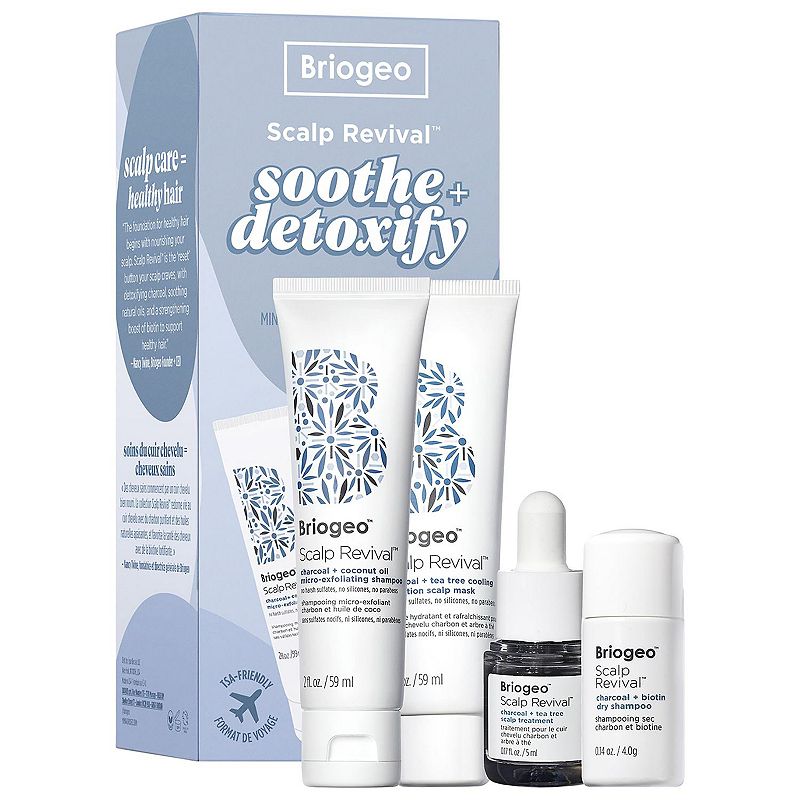 Scalp Revival Soothe + Detoxify Travel Set for Dry Itchy, Oily Scalp, Multi