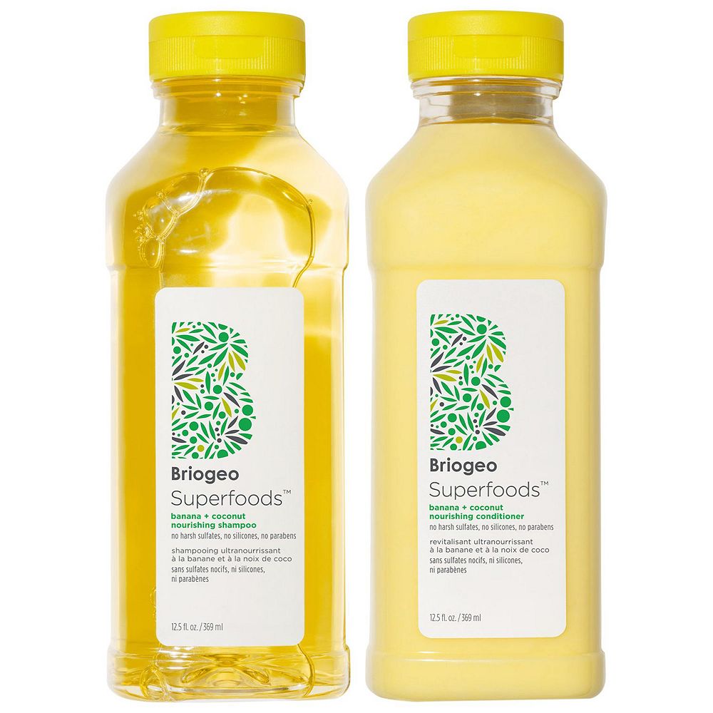 Briogeo Superfoods Banana + Coconut Nourishing Shampoo + Conditioner ...