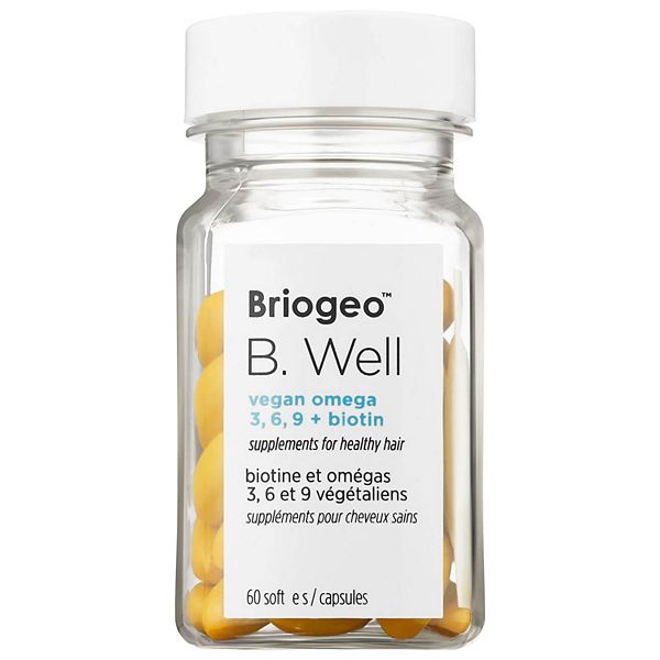 Briogeo B. Well Vegan Omegas + Biotin Supplements for Hair Thinning