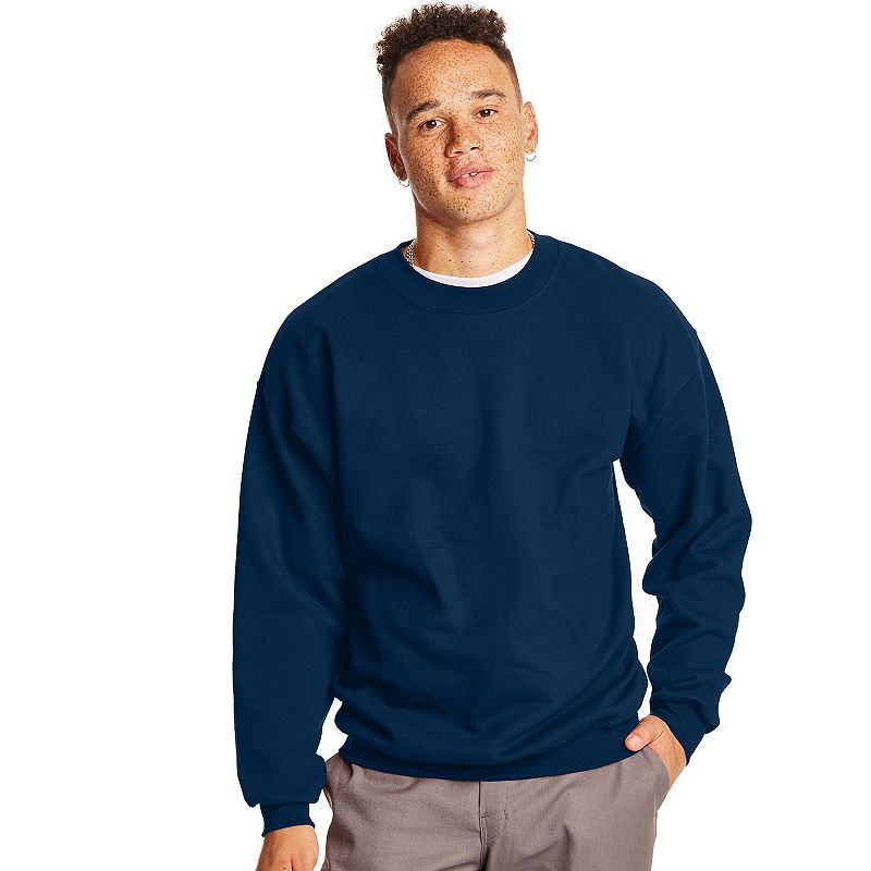 Men's Hanes Ultimate® Cotton Sweatshirt, Size: Medium, Blue