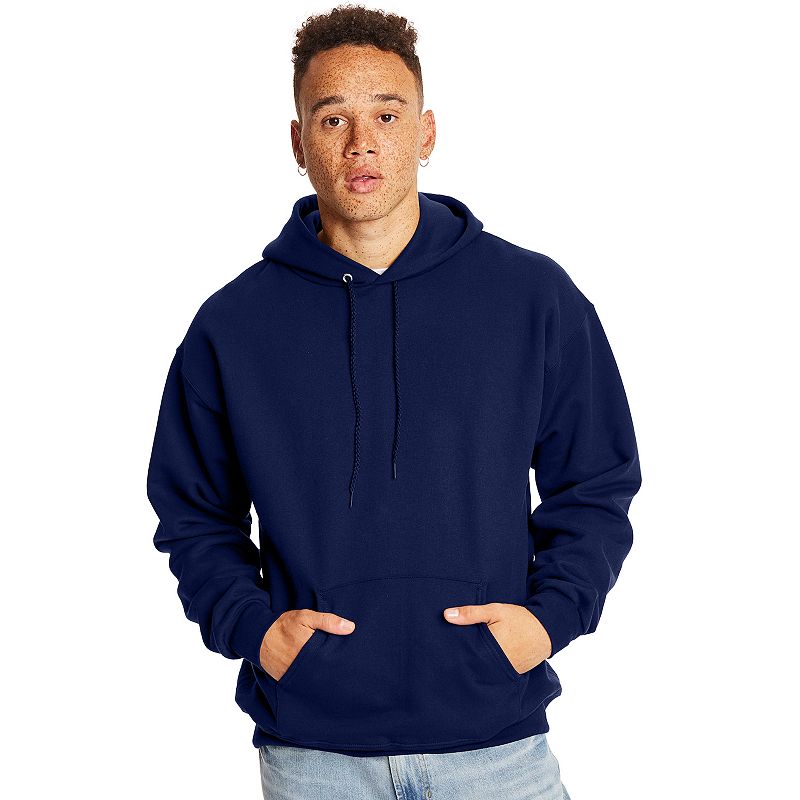 Men's Hanes Ultimate® Fleece Pullover Hoodie, Size: XL, Blue