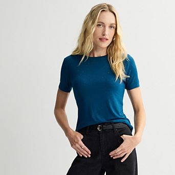 Petite Nine West Essential Crewneck Tee