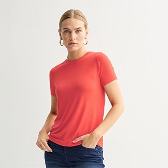 Petite Nine West Essential Crewneck Tee