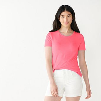 Petite Nine West Essential Crewneck Tee