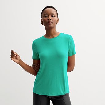 Petite Nine West Essential Crewneck Tee