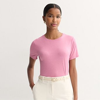 Petite Nine West Essential Crewneck Tee