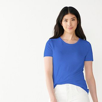 Petite Nine West Essential Crewneck Tee