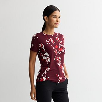Petite Nine West Essential Crewneck Tee