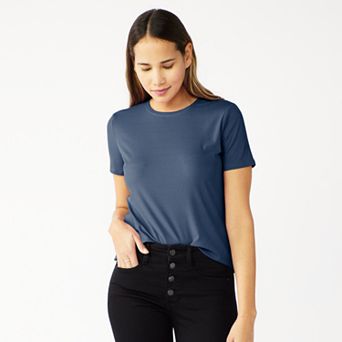 Petite Nine West Essential Crewneck Tee