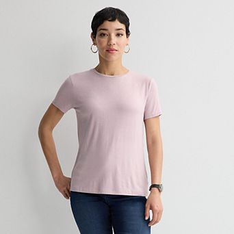 Petite Nine West Essential Crewneck Tee