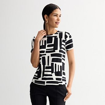 Petite Nine West Essential Crewneck Tee