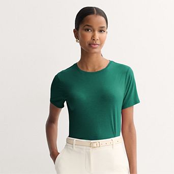 Petite Nine West Essential Crewneck Tee