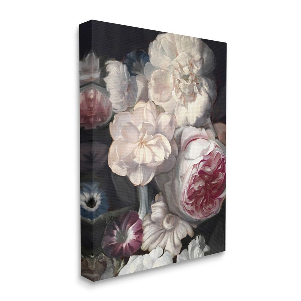 Stupell Home Decor Blushing Floral Petals Canvas Wall Art
