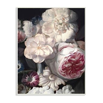 Stupell Home Decor Blushing Floral Petals Enchanting Plaque Wall Art